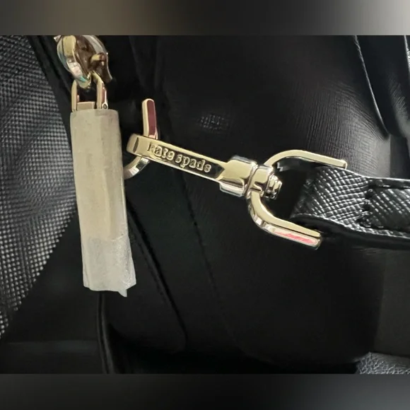 NWT Kate Spade Payton Medium Dome Satchel Bag Black with Crossbody & Dust Bag - Picture 15 of 16